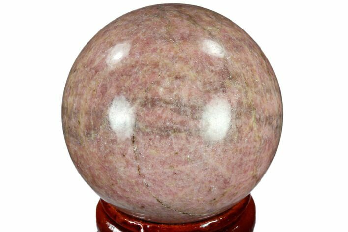 Polished Rhodonite Sphere - India #116175